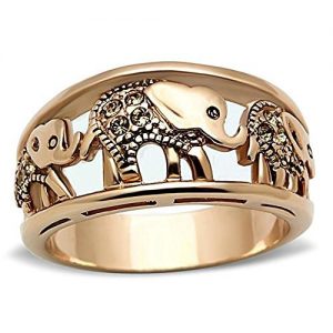 Yellow Elephant Women's Ring: Gifts for elephant lovers